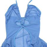 Solid Color Hollow Out See Through Jumpsuit CYA-901368