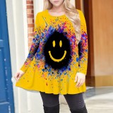 Print Long Sleeve O Neck T Shirt FNN-ZD8058