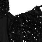 Sexy Halter Backless Sequin Maxi Dress NY-K3251