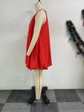 Solid Color Sleeveless Loose Mini Dress NY-S10878