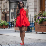 Solid Color Sleeveless Loose Mini Dress NY-S10878