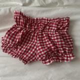 Pre Order: About 7 work days shipping Casual Plaid Print Slim Shorts  YUEM-Y11055