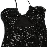 Sexy Halter Backless Sequin Maxi Dress NY-K3251
