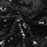 Single Shoulder Long Sleeve Sequin Split Maxi Dress NY-K3256