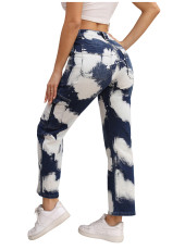 Washed Print Stright Jeans GKNF-TSQ-095-1