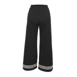 Solid Color Drawstring Tie Pants BS-1368