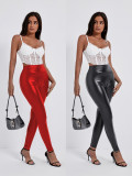 Fashion Skinny PU Leather Pants GWDS-240795