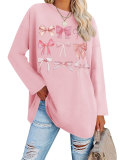 Loose Letter Print Drop Shoulder Sleeve T Shirt GSGS-2080