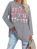 Loose Letter Print Drop Shoulder Sleeve T Shirt GSGS-2080