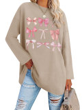 Loose Letter Print Drop Shoulder Sleeve T Shirt GSGS-2080