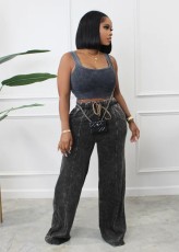 Fashion Loose Printed Wide Leg Pants SXF-A89020