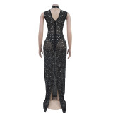 Sleeveless Hot Drill Slim Maxi Dress GFYX-C7030