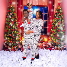 Printed Christmas Parent-Child Homewear Pajamas Set GSGS-0672