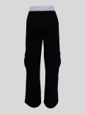 Casual Spliced Sport Straight Leg Pants MIL-065