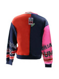 Patchwork Color Block Letter Print Sweatshirt SFY-537