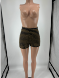 Stripe Fashion Slim Shorts FOSF-8347