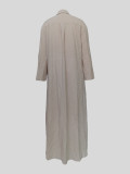 Casual Lapel Single-breasted Shirt Dress MIL-T067