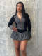 Sexy Bandage Tops Puffy Skirt Set With Safety Pants NYF-8181