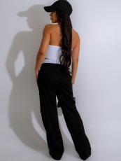 Casual Spliced Sport Straight Leg Pants MIL-065