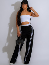 Casual Spliced Sport Straight Leg Pants MIL-065