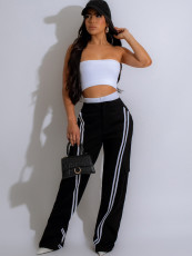 Casual Spliced Sport Straight Leg Pants MIL-065