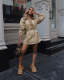 Fashion Loose Drawstring Waist Mini Dress MIL-070