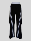 Casual Spliced Sport Straight Leg Pants MIL-065