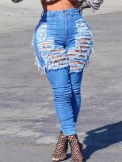 Fashion Holes Slim Jeans GZHY-50064