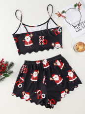Santa Claus Printed Loungewear Set GXMB-9581