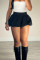 Solid Color Pleated Half Body Skirt GMLX-TEMU