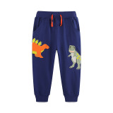Kids Boys Dinosaur Embroidered Knit Pants GASD-3115