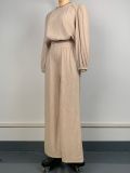 Solid Color Loose Long Sleeve Pants Suit GWDS-240710