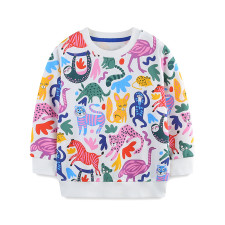 Kids Girls' Knitted Long Sleeve Sweatshirt GASD-8211