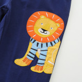 Kids Boys Knitted Embroidery Sport Pants  GASD-3116