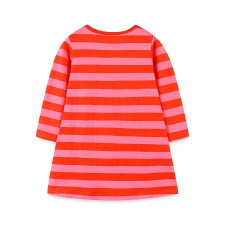 Kids Girl Halloween Stripe Casual O Neck Midi Dress GASD-1421