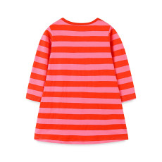 Kids Girl Halloween Stripe Casual O Neck Midi Dress GASD-1421