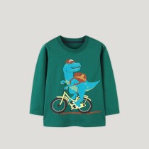 Kids Boys Cartoon Dinosaur Print Pullover Top GASD-5258