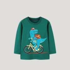 Kids Boys Cartoon Dinosaur Print Pullover Top GASD-5258