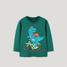 Kids Boys Cartoon Dinosaur Print Pullover Top GASD-5258