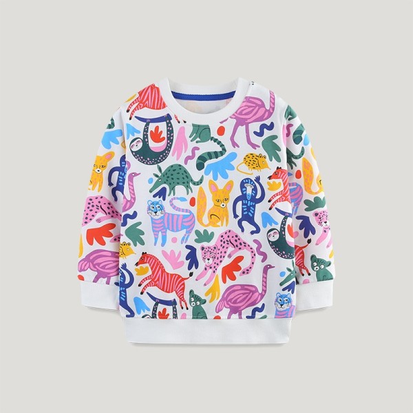 Kids Girls' Knitted Long Sleeve Sweatshirt GASD-8211