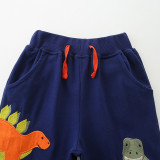 Kids Boys Dinosaur Embroidered Knit Pants GASD-3115