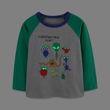 Kids Boys' Luminous Printed Long Sleeve T-Shirt GASD-5380