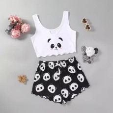 Fashion Print Tank Tops Shorts Loungewear Set GXMB-TL9811
