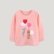 Kids Girl's Long Sleeve O Neck Print T Shirt GASD-5375