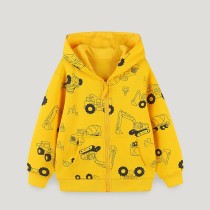 Kids Boy's Cartoon Print Zipper Sweatshirt GASD-6003