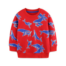 Kids Girl's Print Long Sleeve Pullover T Shirt GASD-8209