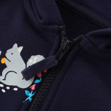 Kids Girl Casual Zipper Long Sleeve Hoodie Sweatshirt Jacket  GASD-6002
