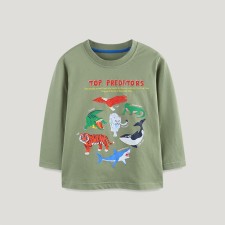 Kids Boy Long Sleeve Casual Print T Shirt GASD-5377