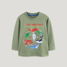 Kids Boy Long Sleeve Casual Print T Shirt GASD-5377