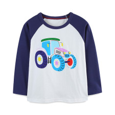 Kids Boys Print Long Sleeve T Shirt GASD-5371